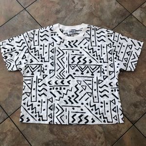 80s inspired crop top